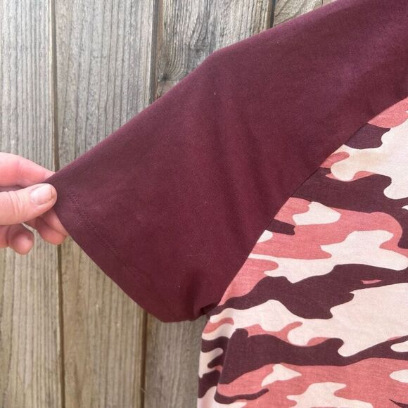 Dip t-shirt short sleeve size small pink camouflage - Picture 3 of 6